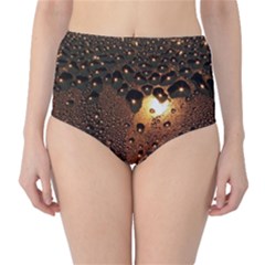 Condensation Abstract High-waist Bikini Bottoms by Sapixe