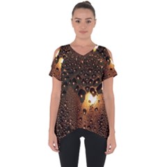 Condensation Abstract Cut Out Side Drop Tee