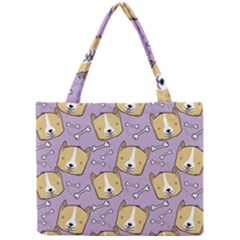 Dog Pattern Mini Tote Bag by Sapixe