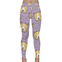 Dog Pattern Classic Yoga Leggings by Sapixe