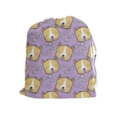 Dog Pattern Drawstring Pouches (extra Large) by Sapixe