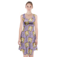 Dog Pattern Racerback Midi Dress by Sapixe