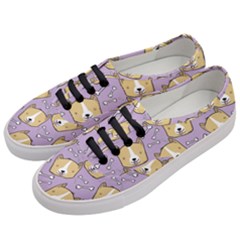 Dog Pattern Women s Classic Low Top Sneakers by Sapixe