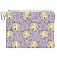 Dog Pattern Canvas Cosmetic Bag (xxl) by Sapixe