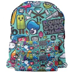 Comics Collage Giant Full Print Backpack by Sapixe