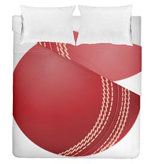 Cricket Ball Duvet Cover Double Side (queen Size) by Sapixe