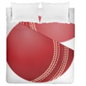 Cricket Ball Duvet Cover Double Side (Queen Size) View1