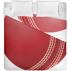 Cricket Ball Duvet Cover Double Side (king Size) by Sapixe