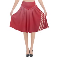 Cricket Ball Flared Midi Skirt by Sapixe