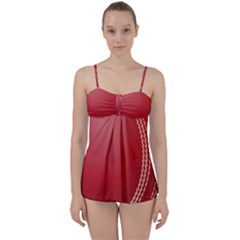 Cricket Ball Babydoll Tankini Set by Sapixe