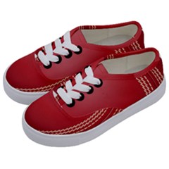 Cricket Ball Kids  Classic Low Top Sneakers by Sapixe