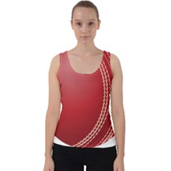 Cricket Ball Velvet Tank Top