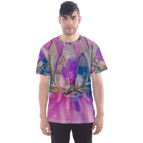 Crystal Flower Men s Sports Mesh Tee by Sapixe