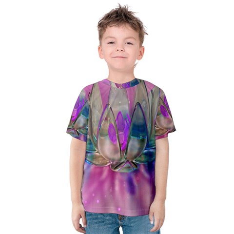 Crystal Flower Kids  Cotton Tee by Sapixe