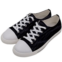 Dark Lake Ocean Pattern River Sea Women s Low Top Canvas Sneakers