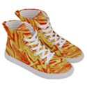 Orange Liquid  Women s Hi-Top Skate Sneakers View3