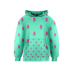 Love Heart Set Seamless Pattern Kids  Pullover Hoodie by Nexatart