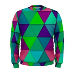 Background Geometric Triangle Men s Sweatshirt by Nexatart