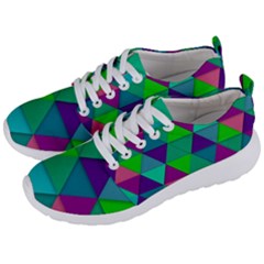 Background Geometric Triangle Men s Lightweight Sports Shoes