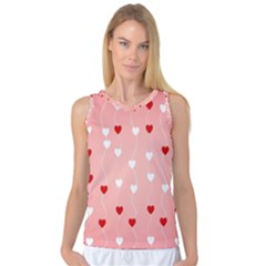 Heart Shape Background Love Women s Basketball Tank Top by Nexatart