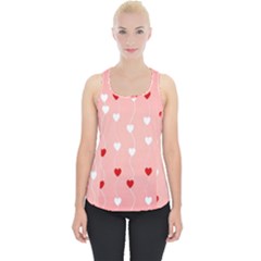 Heart Shape Background Love Piece Up Tank Top by Nexatart