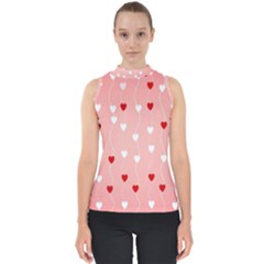 Heart Shape Background Love Shell Top by Nexatart