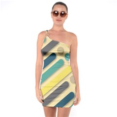 Background Vintage Desktop Color One Soulder Bodycon Dress