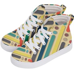 Background Vintage Desktop Color Kid s Hi-top Skate Sneakers