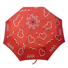 Background Valentine S Day Love Folding Umbrellas by Nexatart