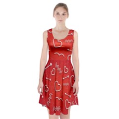 Background Valentine S Day Love Racerback Midi Dress by Nexatart