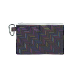 Lines Line Background Canvas Cosmetic Bag (small) by Nexatart