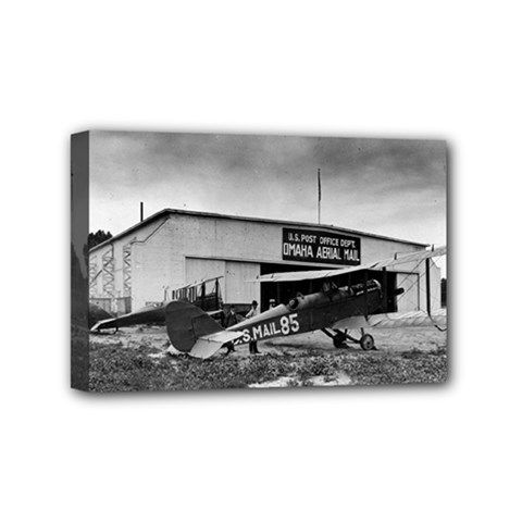 Omaha Airfield Airplain Hangar Mini Canvas 6  X 4  by Nexatart