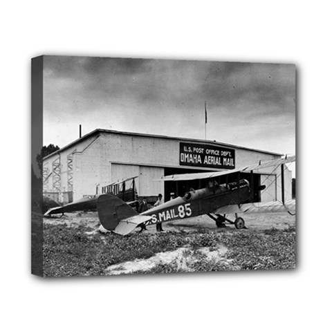 Omaha Airfield Airplain Hangar Canvas 10  X 8  by Nexatart