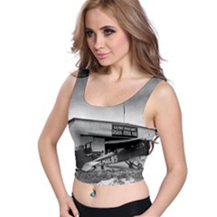 Omaha Airfield Airplain Hangar Crop Top by Nexatart