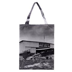 Omaha Airfield Airplain Hangar Classic Tote Bag by Nexatart