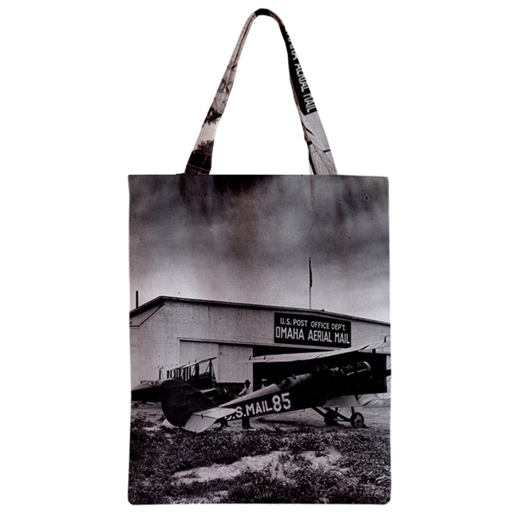 Omaha Airfield Airplain Hangar Zipper Classic Tote Bag