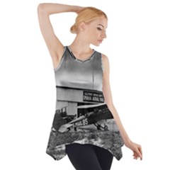 Omaha Airfield Airplain Hangar Side Drop Tank Tunic by Nexatart