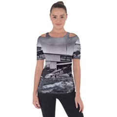 Omaha Airfield Airplain Hangar Short Sleeve Top by Nexatart