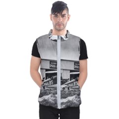 Omaha Airfield Airplain Hangar Men s Puffer Vest by Nexatart