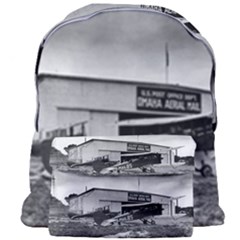 Omaha Airfield Airplain Hangar Giant Full Print Backpack by Nexatart