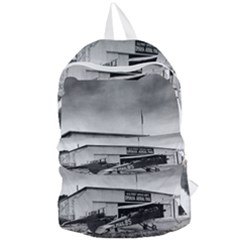 Omaha Airfield Airplain Hangar Foldable Lightweight Backpack by Nexatart