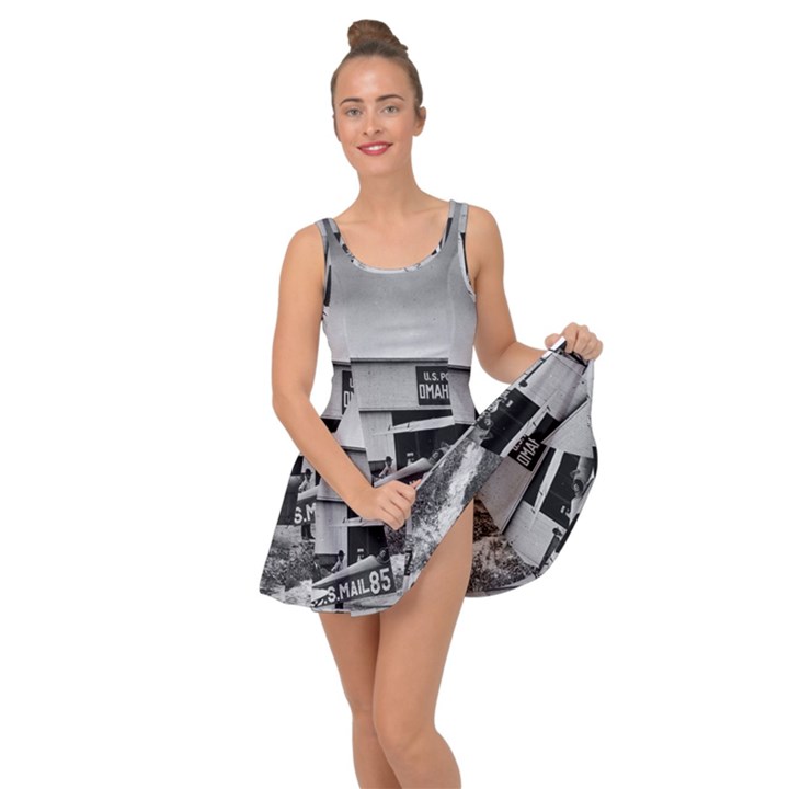 Omaha Airfield Airplain Hangar Inside Out Dress