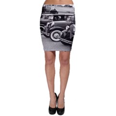 Vehicle Car Transportation Vintage Bodycon Skirt by Nexatart