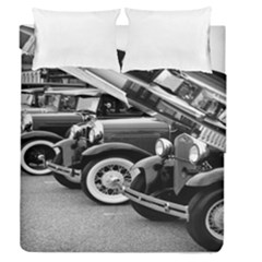 Vehicle Car Transportation Vintage Duvet Cover Double Side (queen Size) by Nexatart