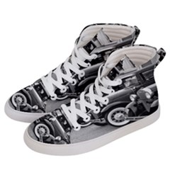 Vehicle Car Transportation Vintage Women s Hi-top Skate Sneakers