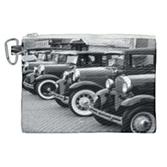 Vehicle Car Transportation Vintage Canvas Cosmetic Bag (xl) by Nexatart