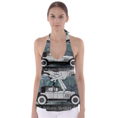 Vintage Car Automobile Auburn Babydoll Tankini Top by Nexatart