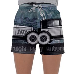 Vintage Car Automobile Auburn Sleepwear Shorts by Nexatart