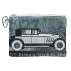 Vintage Car Automobile Auburn Canvas Cosmetic Bag (xl) by Nexatart