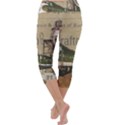 Train Vintage Tracks Travel Old Capri Yoga Leggings View4